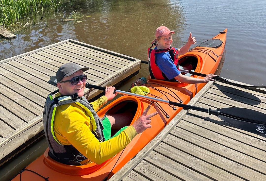 Kajakkikaksikko Trek Twinillä Turku tutuksi