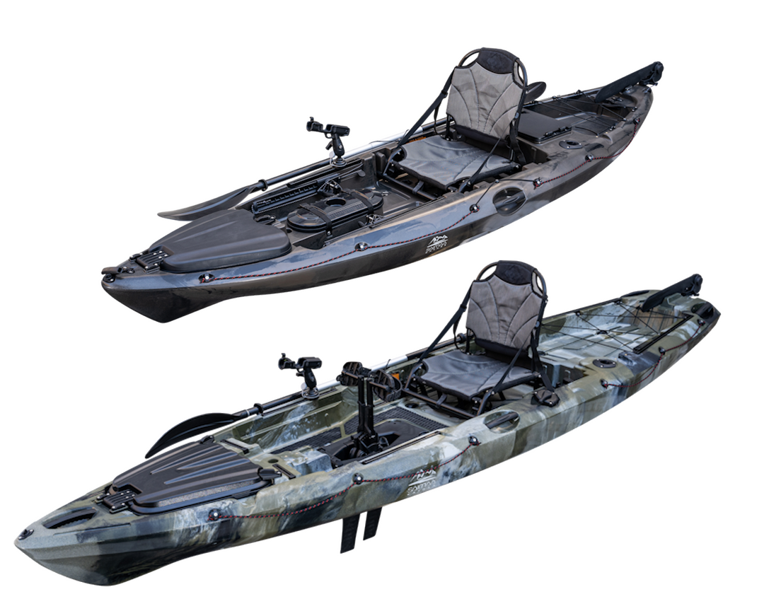 Kalastuskajakit, Fisher ja Pedal Fisher Poljettava