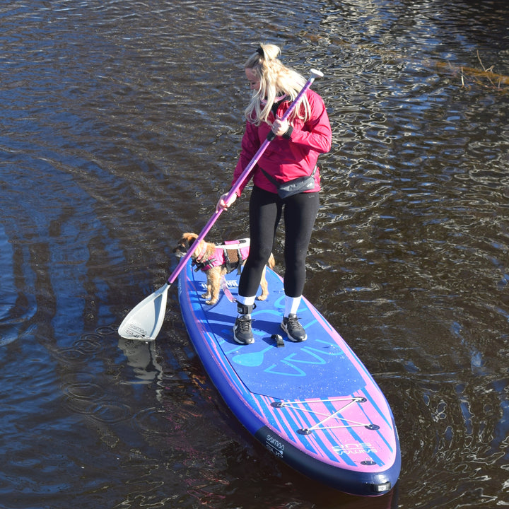 Saimaa SUP Bass 11.0 Purple – Extra-Stable Inflatable Touring Paddle Board (335 × 84 × 15 cm)