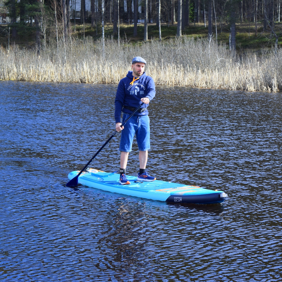 Saimaa SUP Bass 11.0 – The Most Popular Extra-Stable Inflatable Family Paddle Board (335 × 84 × 15 cm)