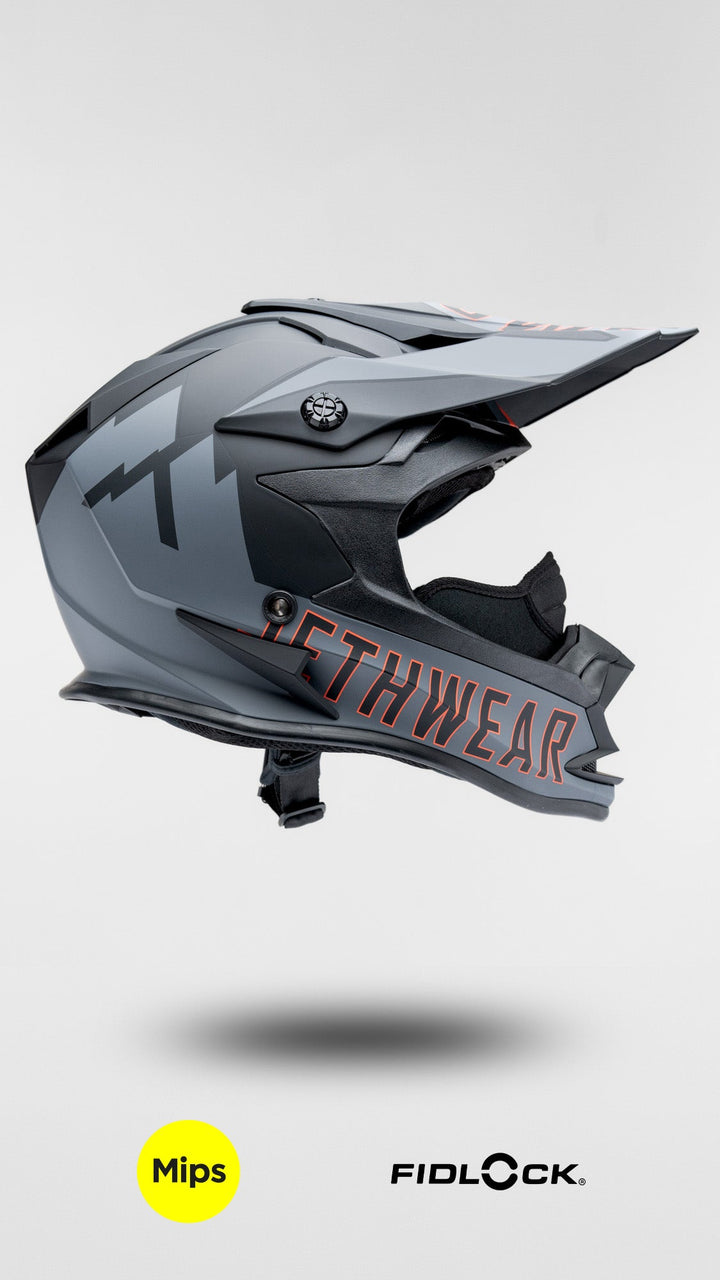 Phase Helmet - Black/Grey/Tangerine