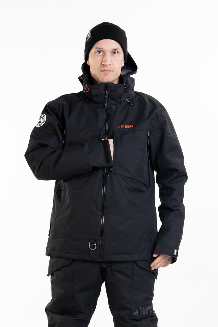 Venture Jacket - Black/Orange - SAFE (kelluttava)