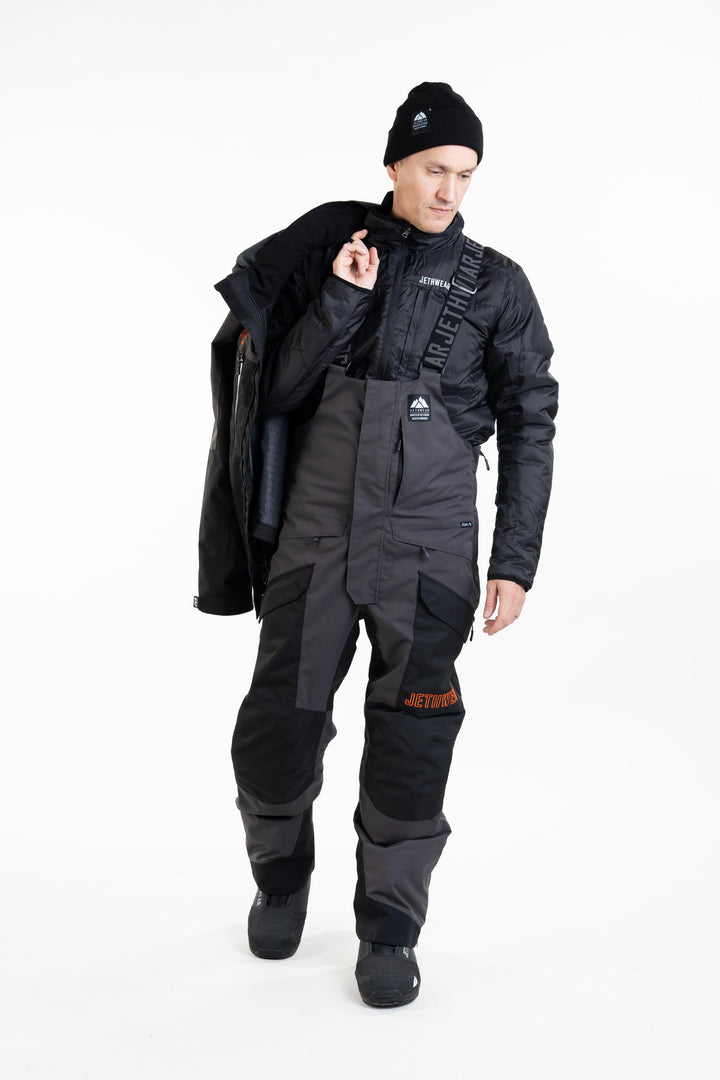 Adapt Jacket - Black/Iron/Orange, 3-in-1 yhdistelmätakki