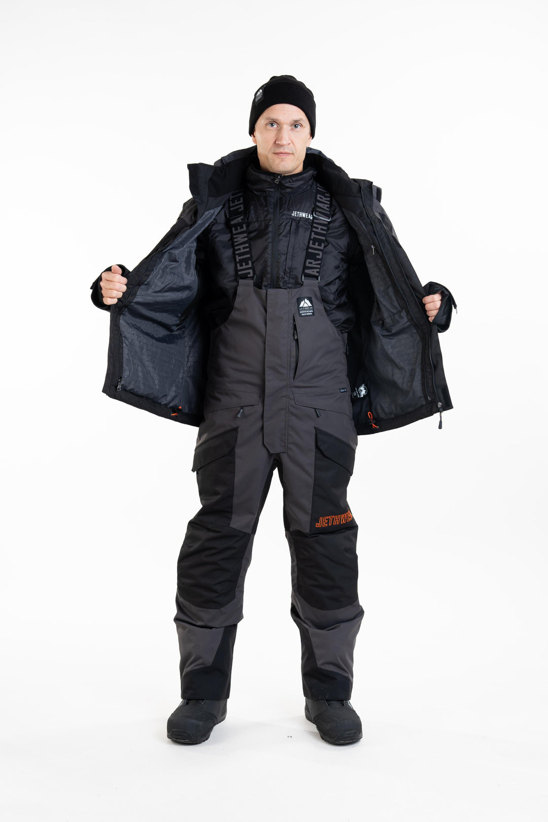 Adapt Jacket - Black/Iron/Orange, 3-in-1 yhdistelmätakki