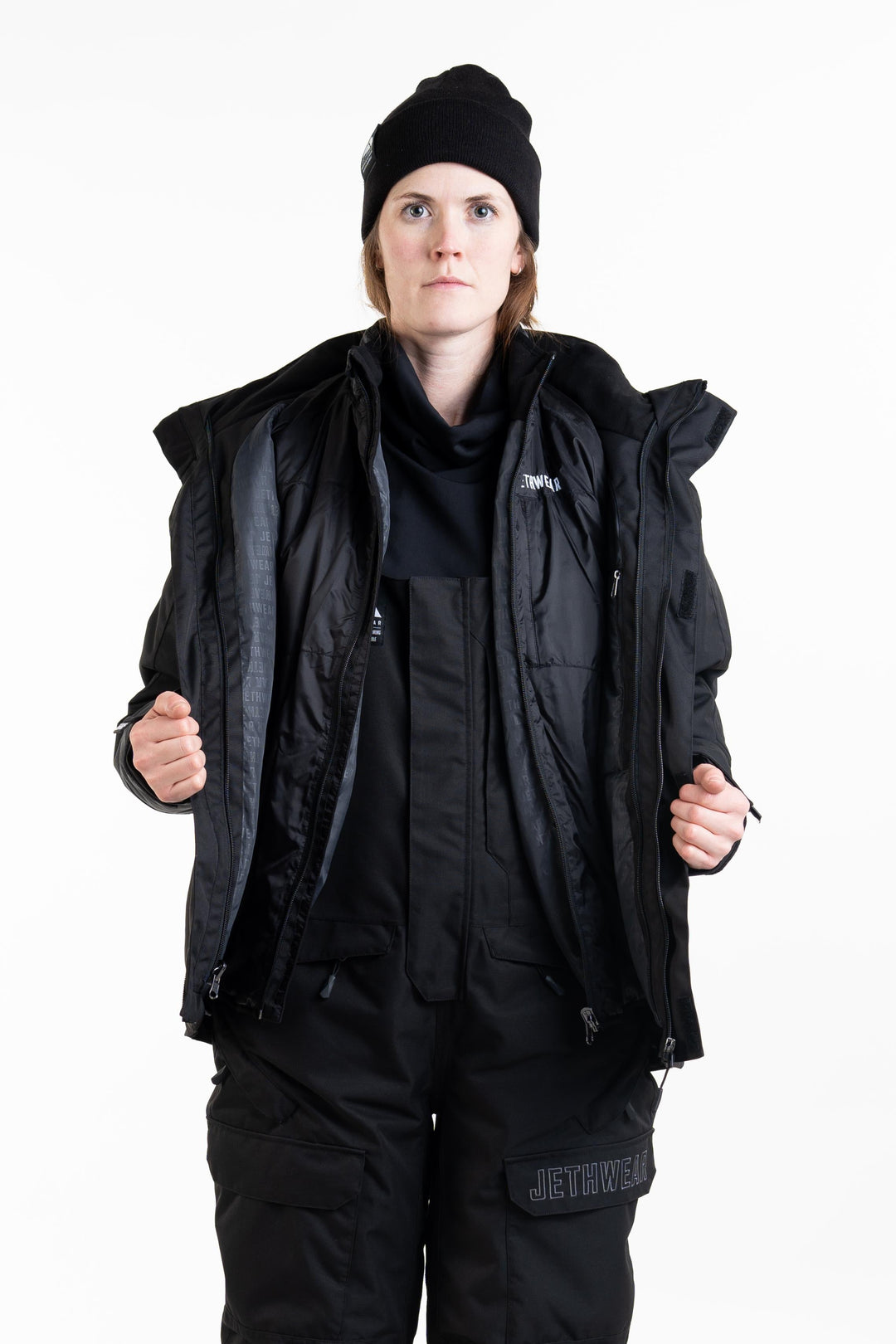 Adapt Jacket - Black/Rose, 3-in-1 yhdistelmätakki
