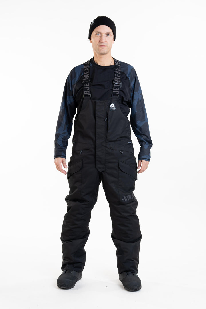 M's Treeline Bib Pant - Black - SAFE (kelluttava)
