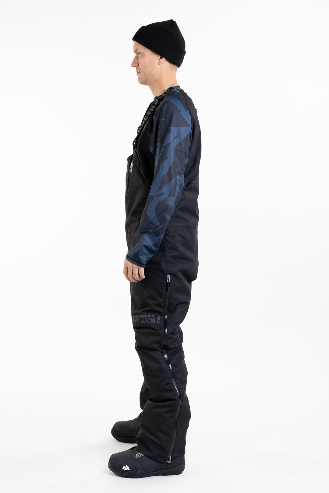 M's Treeline Bib Pant - Black - SAFE (kelluttava)