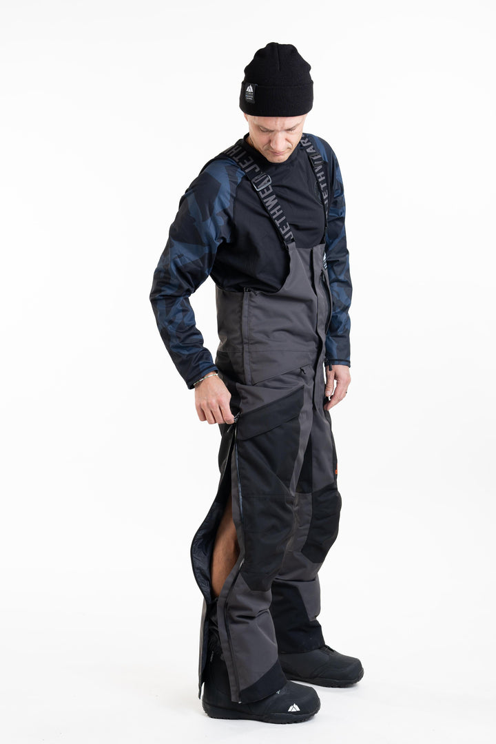 M's Treeline Bib Pant - Black/Iron/Orange - Kuori
