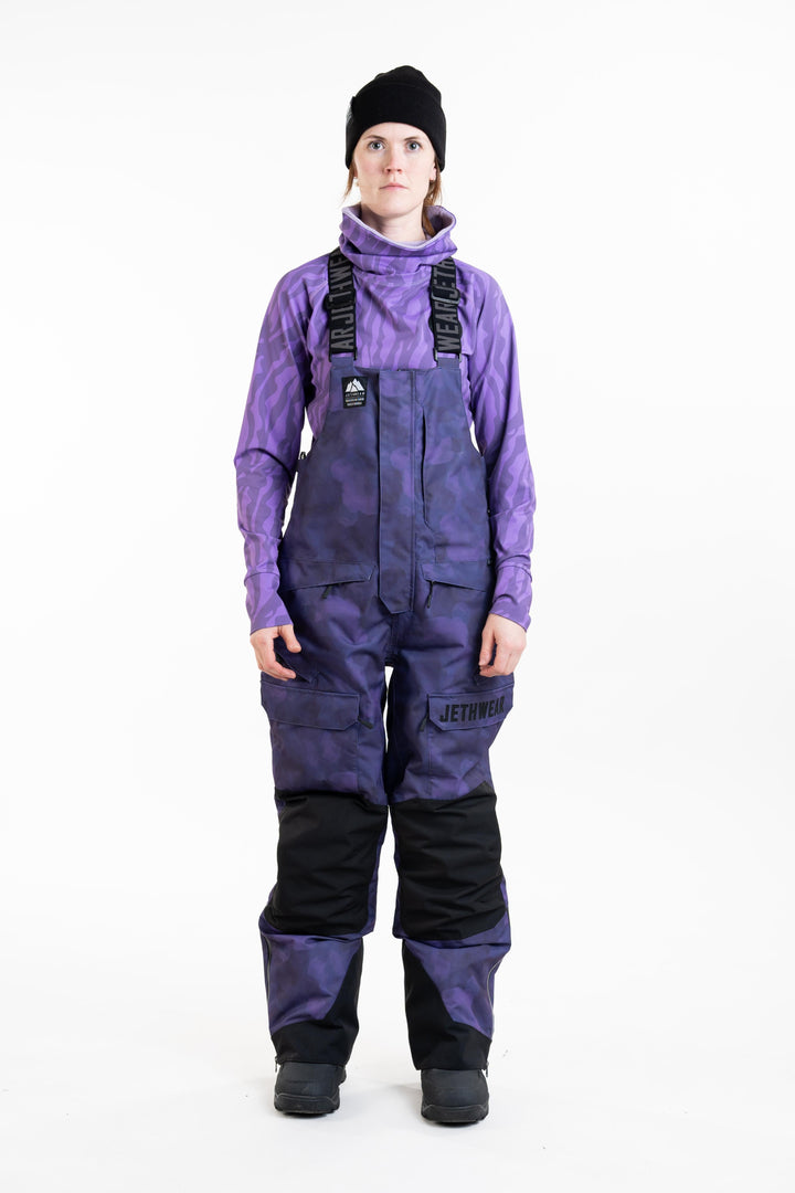 W's Treeline Bib Pant - Purple TieDye - 60g vuori