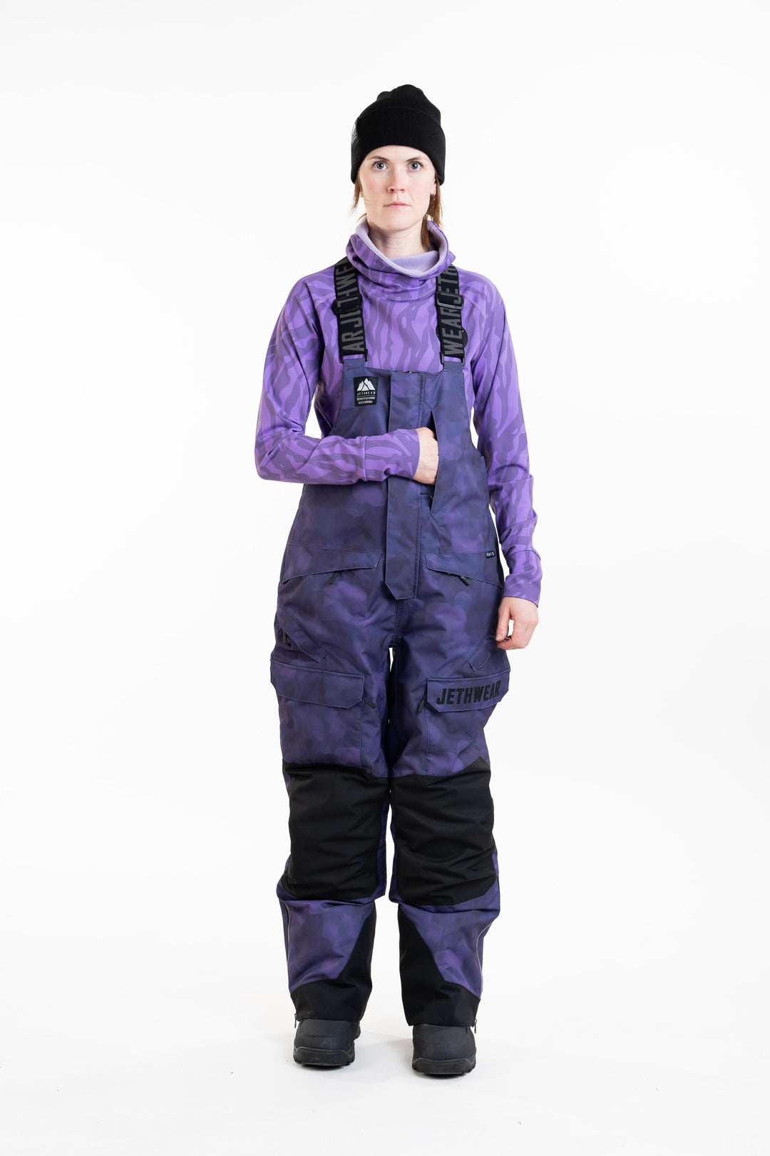 W's Treeline Bib Pant - Purple TieDye - 60g vuori