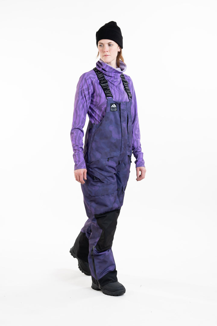 W's Treeline Bib Pant - Purple TieDye - 60g vuori