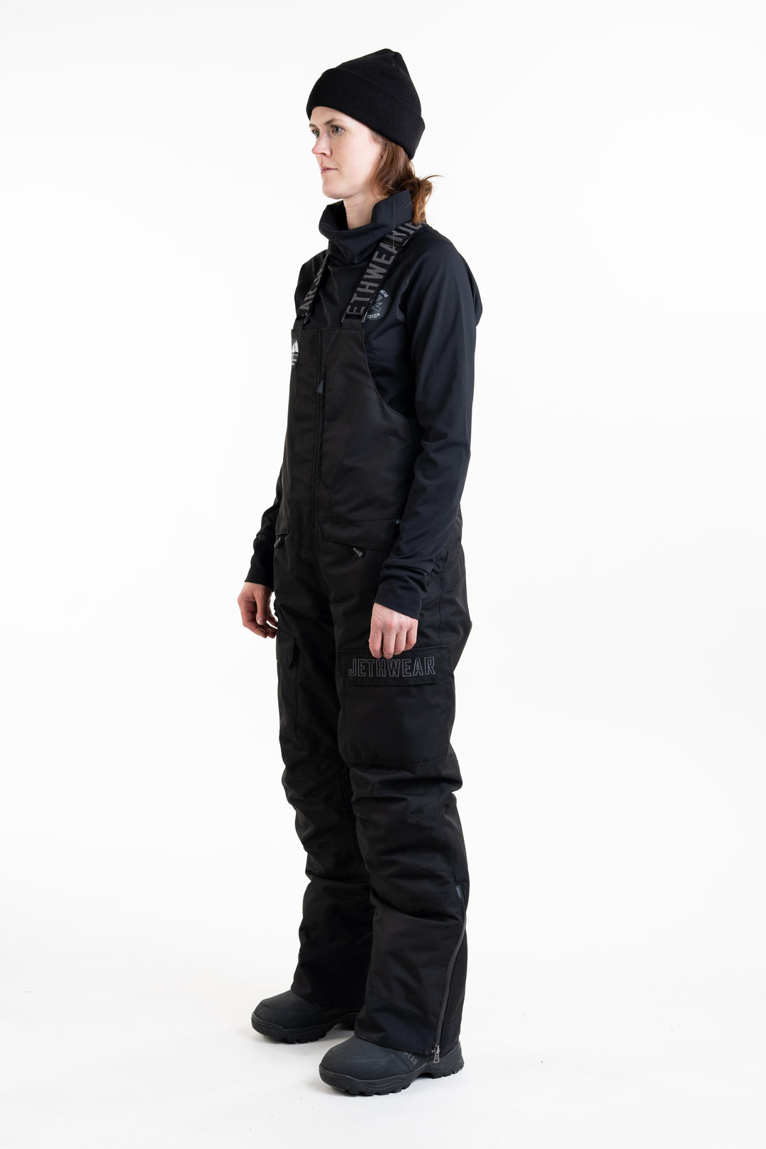 W's Treeline Bib Pant - Black - 150g vuori
