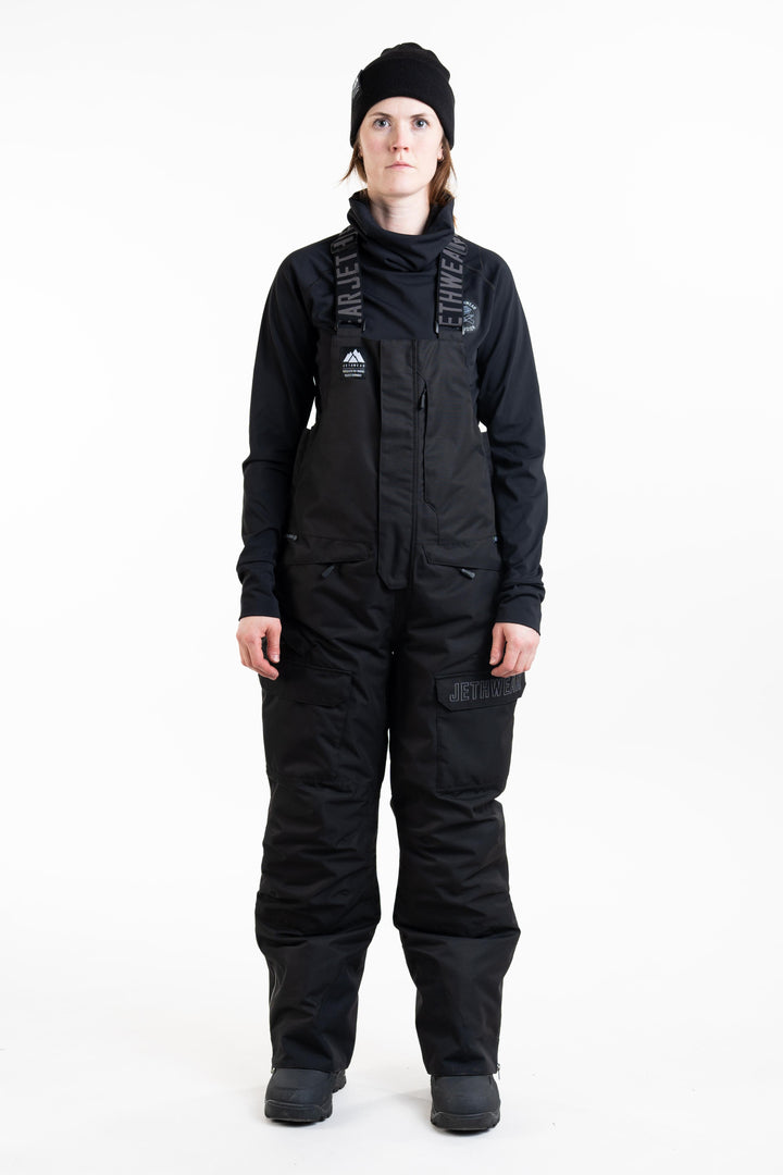 W's Treeline Bib Pant - Black - SAFE (kelluttava)