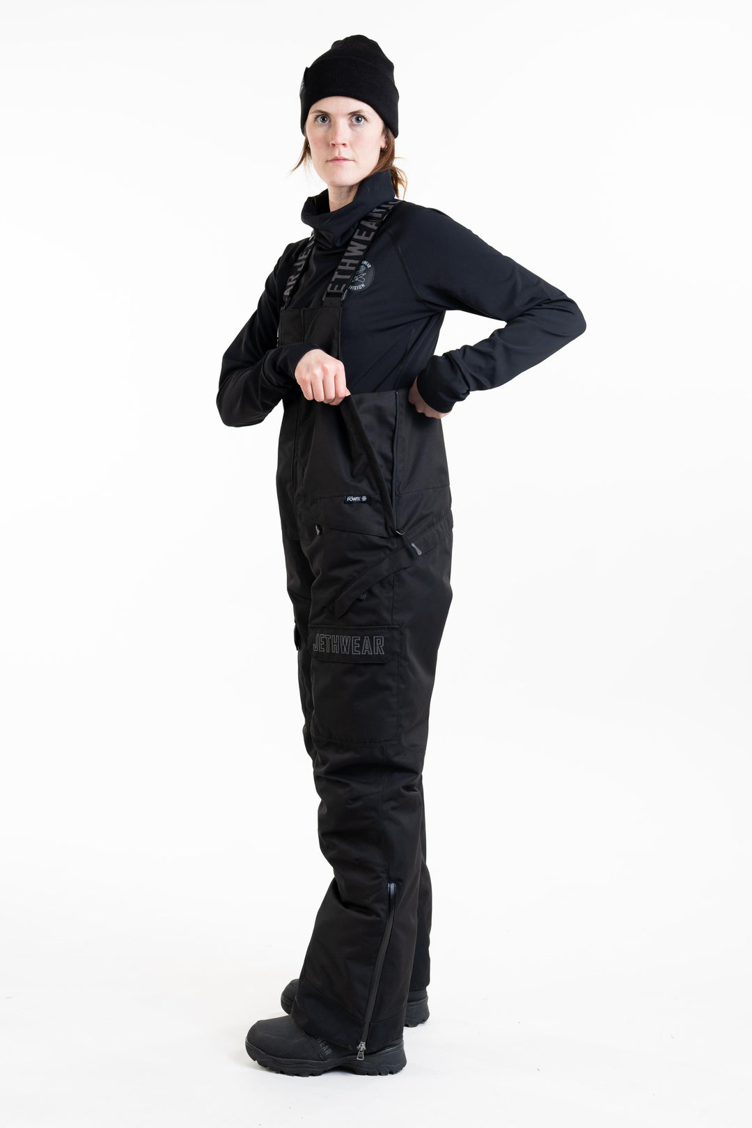 W's Treeline Bib Pant - Black - SAFE (kelluttava)