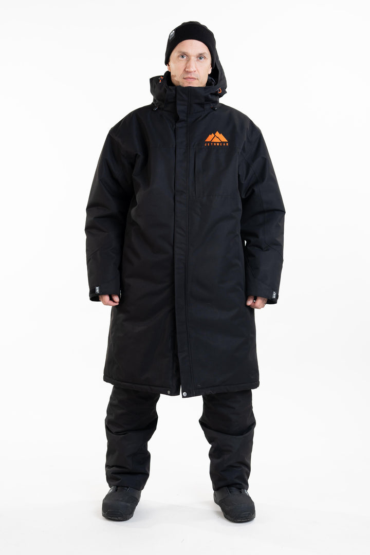 PIT COAT Lämmittelytakki - Black/Orange