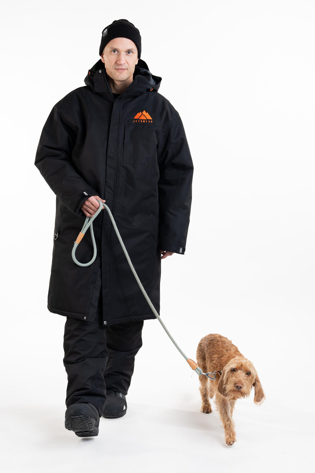 PIT COAT Lämmittelytakki - Black/Orange