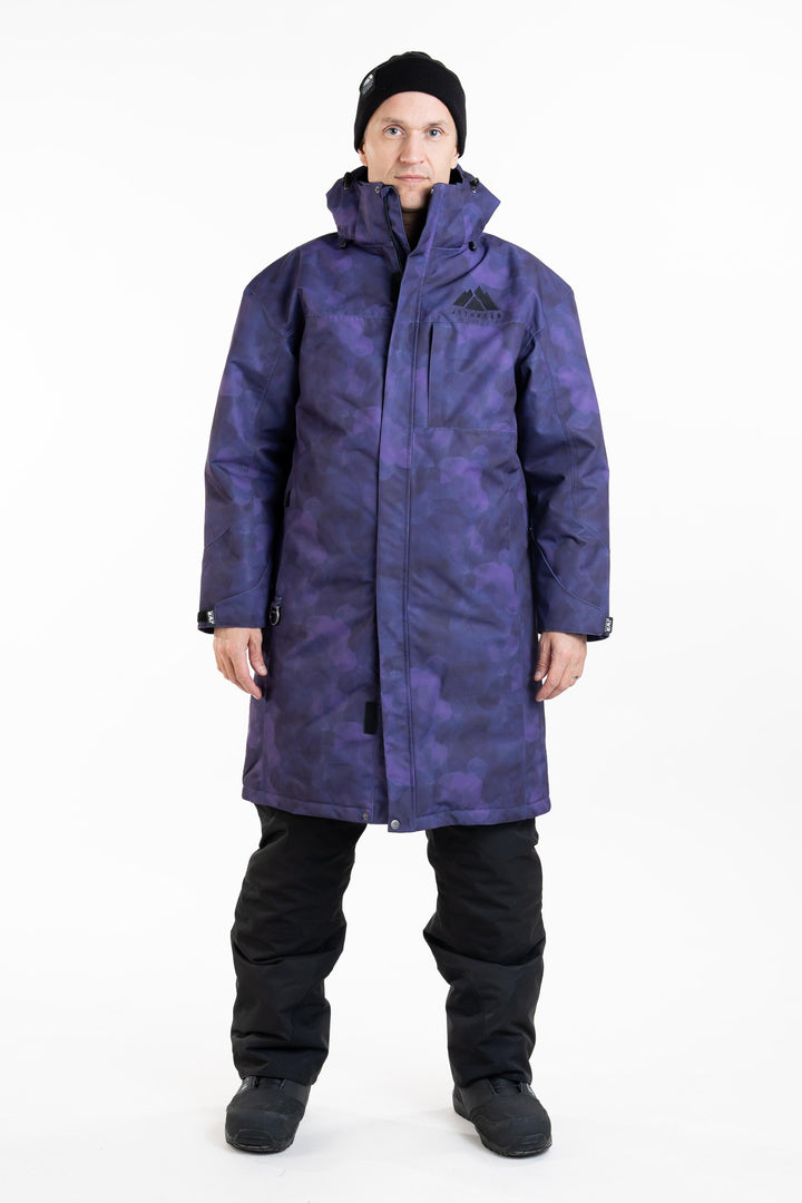 PIT COAT Lämmittelytakki - Purple TieDye