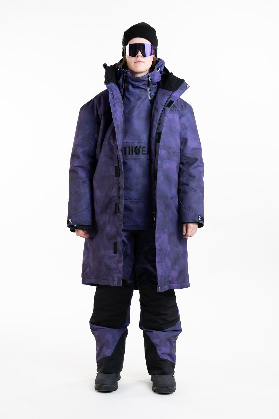 PIT COAT Lämmittelytakki - Purple TieDye