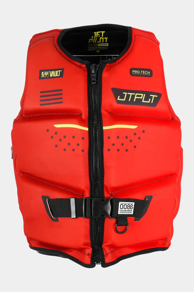 Jetpilot RX Vault Protech Red jet vest with back armour