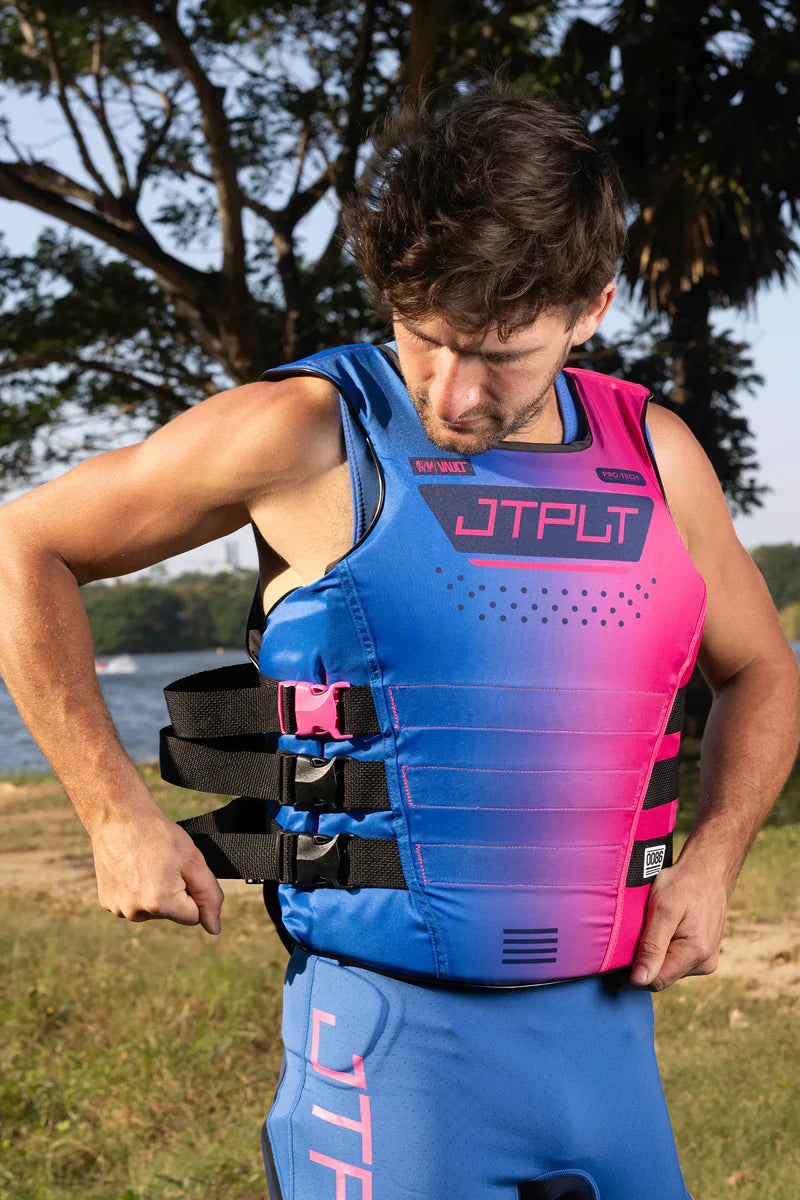 Jetpilot RX Vault Protech nylon Blue jet vest with back armour