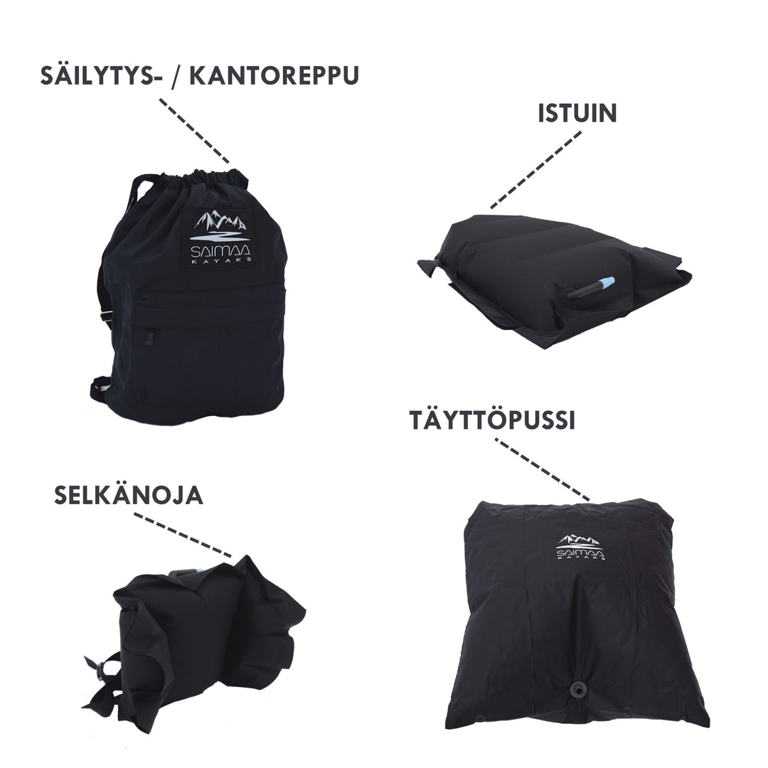 Packraft Trek Viininpunainen Yleismalli