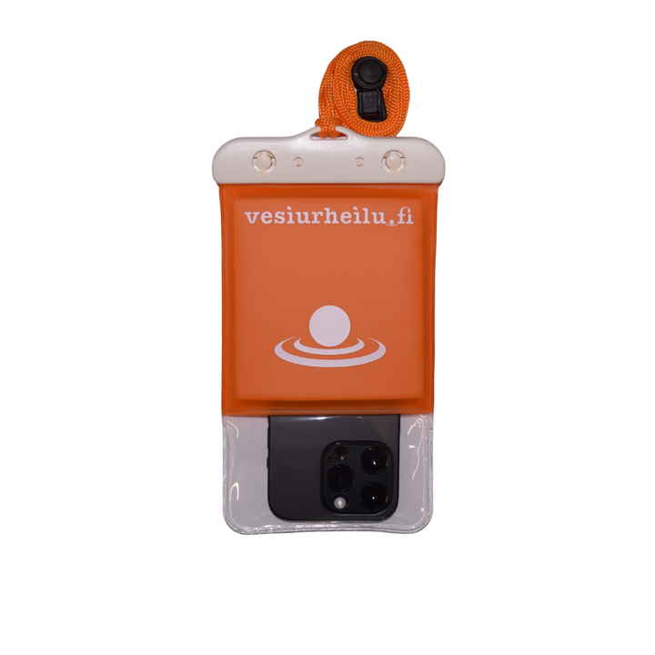 Buoyant, waterproof mobile phone pouch