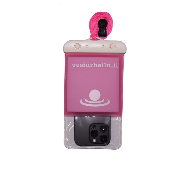 Buoyant, waterproof mobile phone pouch