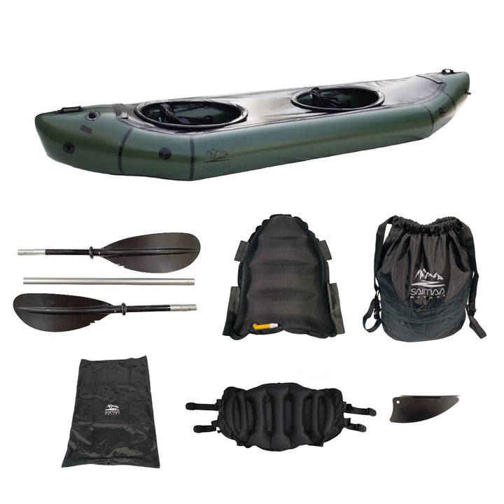 Packraft Adventure Twin XXL - Tilava kaksikko packraft pitkille melojille (380x99cm)