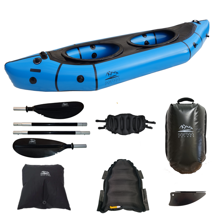 Packraft Adventure Twin Sininen Kaksikko (320 x 99cm)