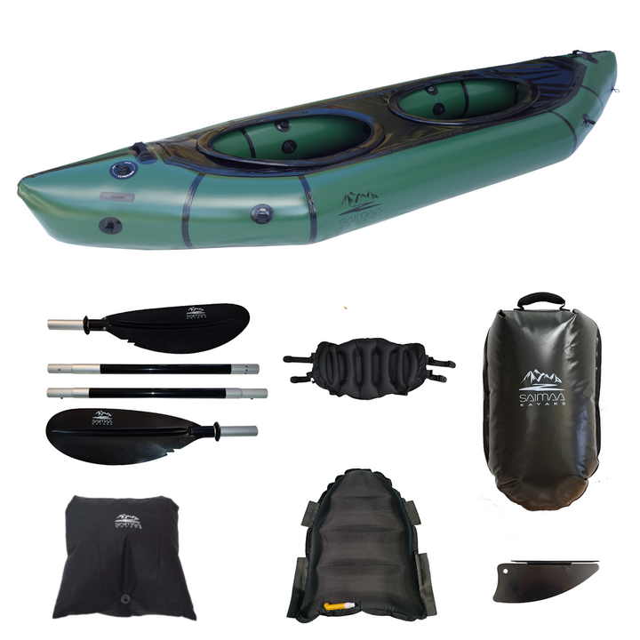Packraft Adventure Twin Army Green Kaksikko (320 x 99cm)