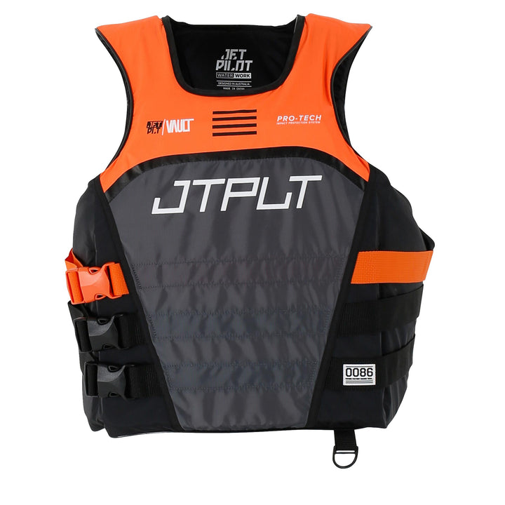 Jetpilot RX Vault Protech orange nylon jet vest with back armour